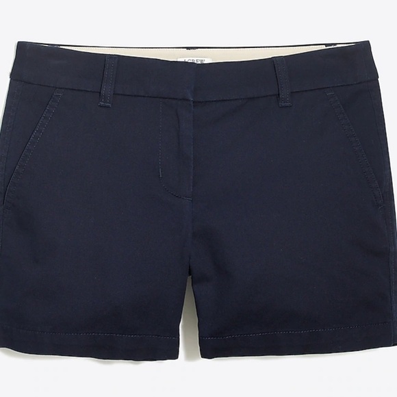 NWT J. Crew Factory 5" classic chino short In Navy - Picture 4 of 8